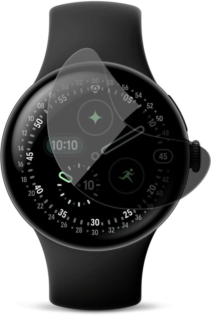 Privacy Screenprotector geschikt voor Google Pixel Watch 4 41mm - 1x FlexGuard Screen Protector