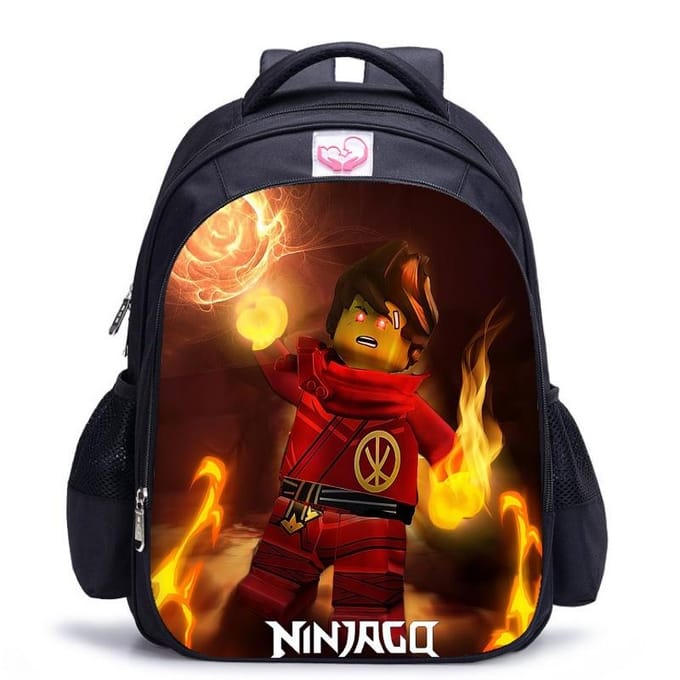 Lego Ninjago Seizoen 5 Cartoon Print Zwarte Rugzak black - medium