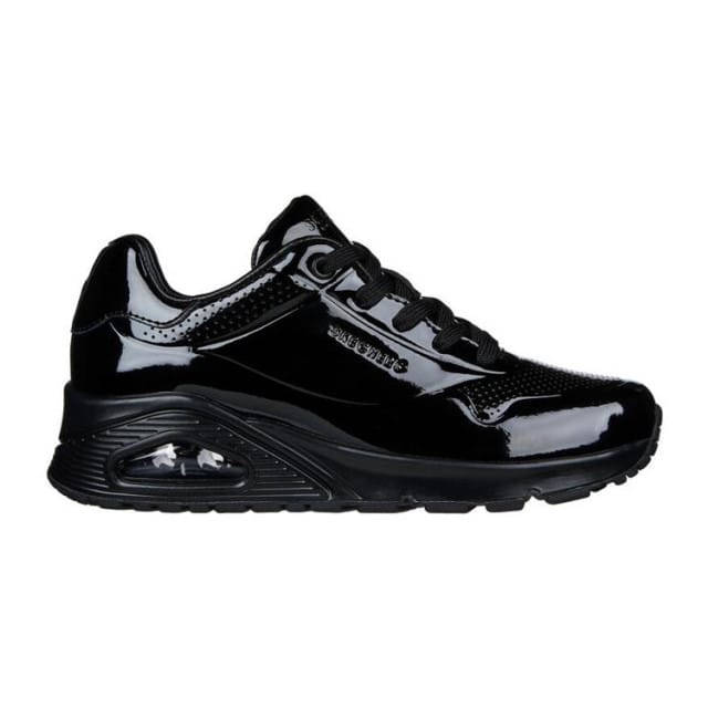Skechers Uno - Shiny One Dames Sneakers - Zwart