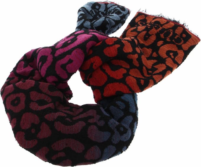 GUESS Sjaal Sjaal Tabata Scarf 90x180 Black Kleurrijke