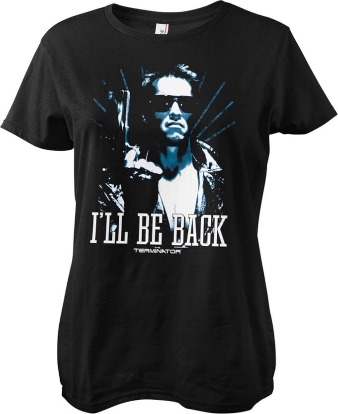 The Terminator Dames Tshirt -S- I'll Be Back - Duotone Zwart