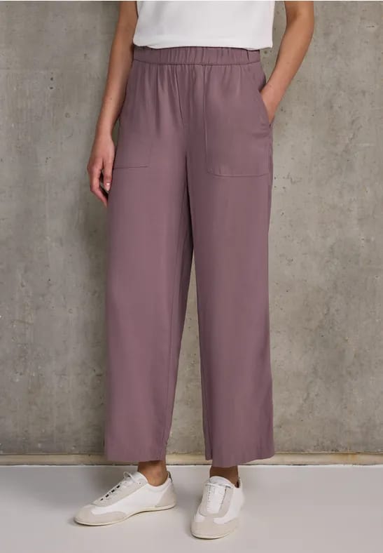 Culottes in effen kleur