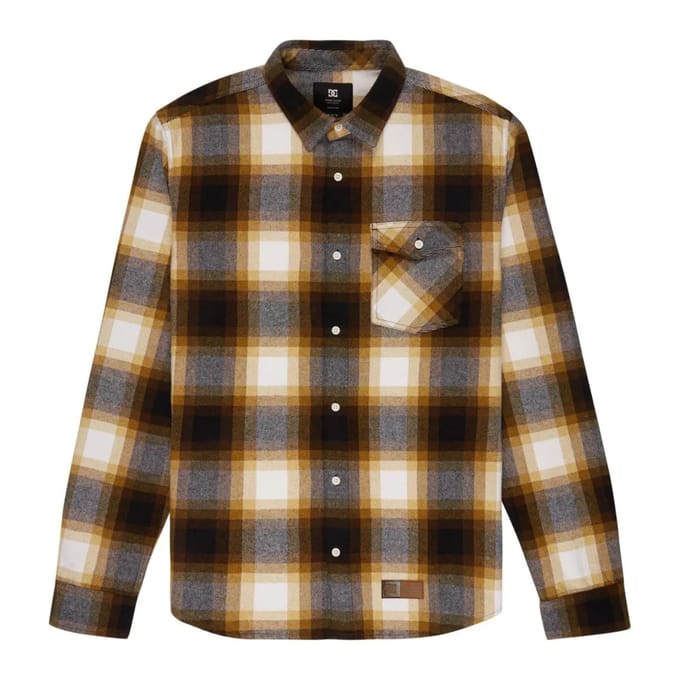Dc Shoes Marshal Overhemd Met Lange Mouwen Bruin M Man