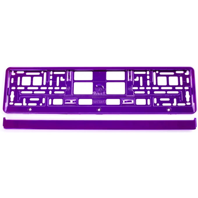 Paars metallic kentekenplaathouder AMIO-03172