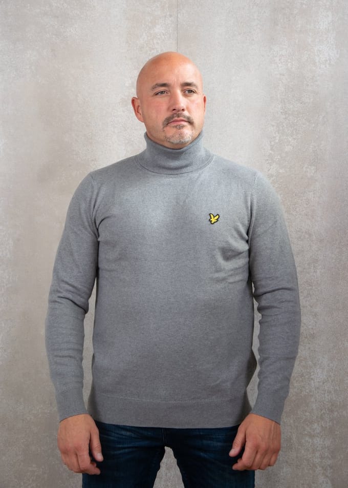 Lyle & Scott Cotton Merino Turtleneck Jumper