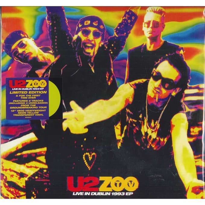 U2 - Zoo TV Live In Dublin 1993 EP (12" Single) (Coloured Vinyl) (Limited Edition)