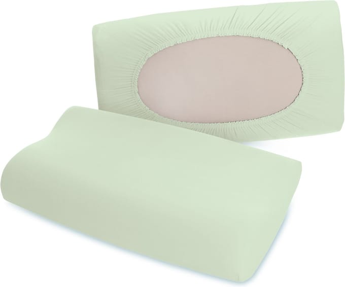 Schlafgut Pure flexible Kussensloop S-XL 643 Green Light