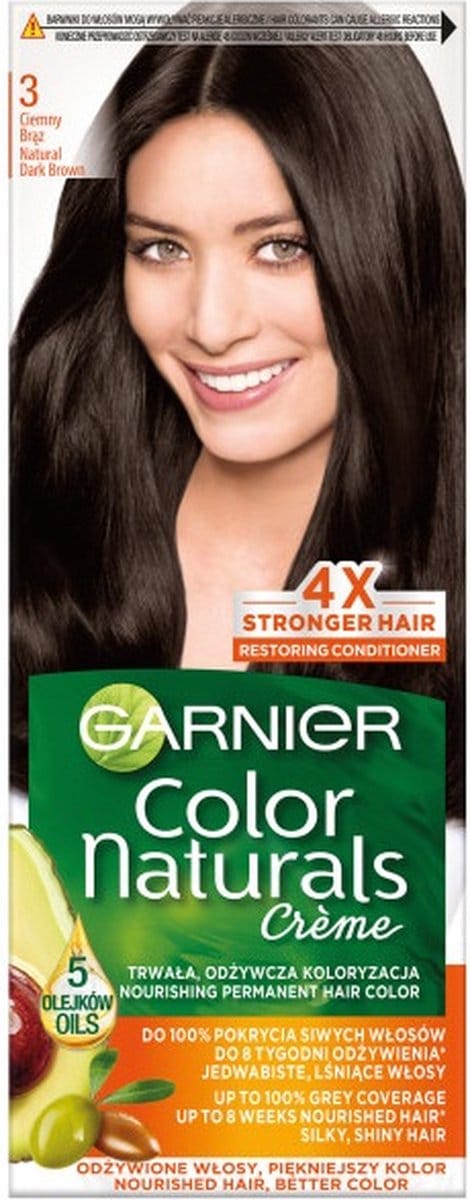 Color Naturals haarverf 3 donkerbruin 1pc