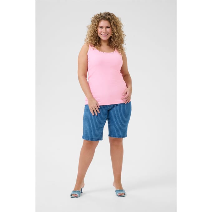 Damestanktop KAFFE Curve Carina Eyelets