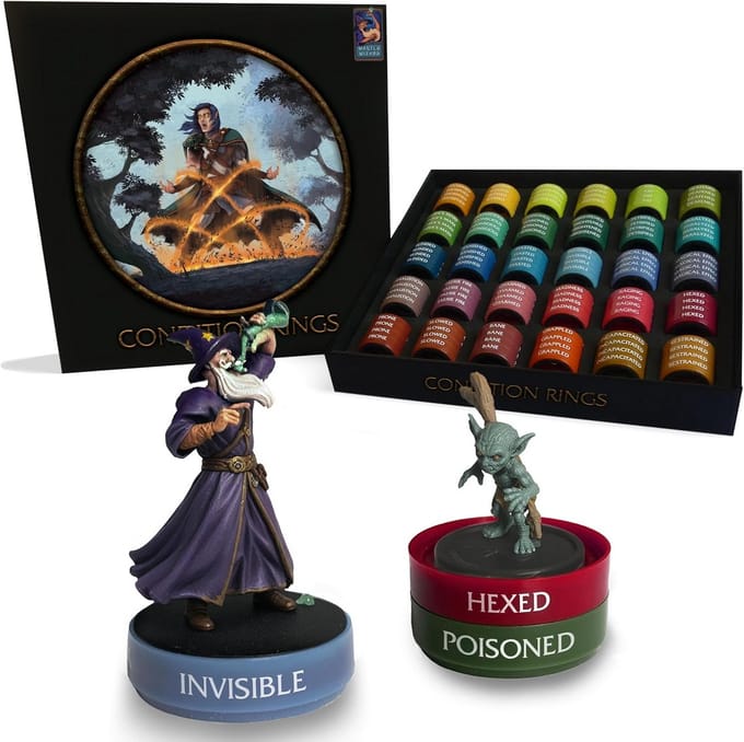 Conditie Ringen Set voor Rollenspellen Tabelhelder