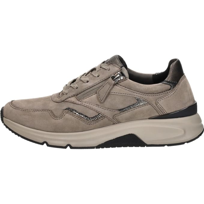 Gabor Rollingsoft Veterschoenen Laag - taupe - Maat 7
