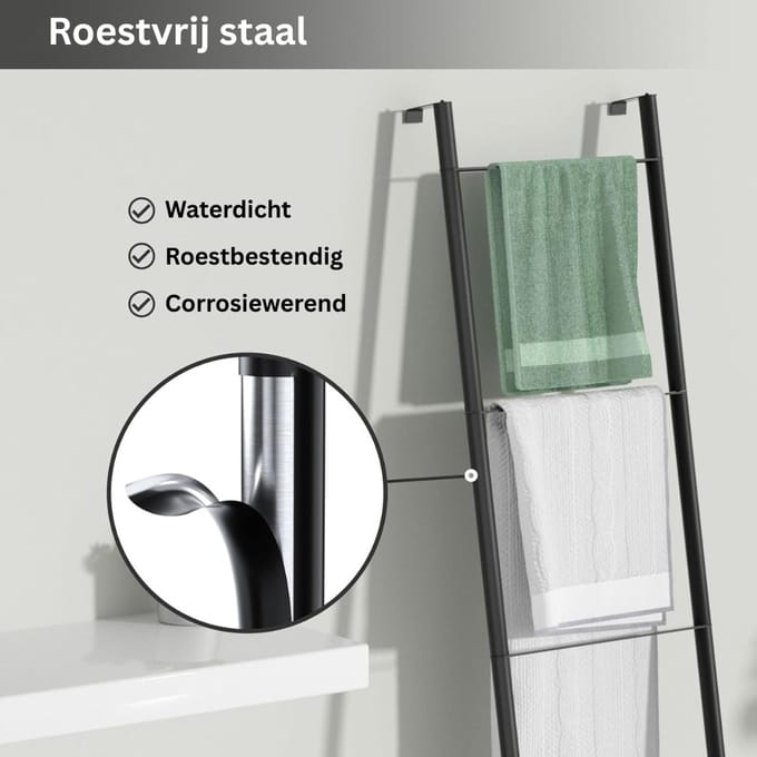 Handdoekladder - Doucherek - Handdoekrek Badkamer