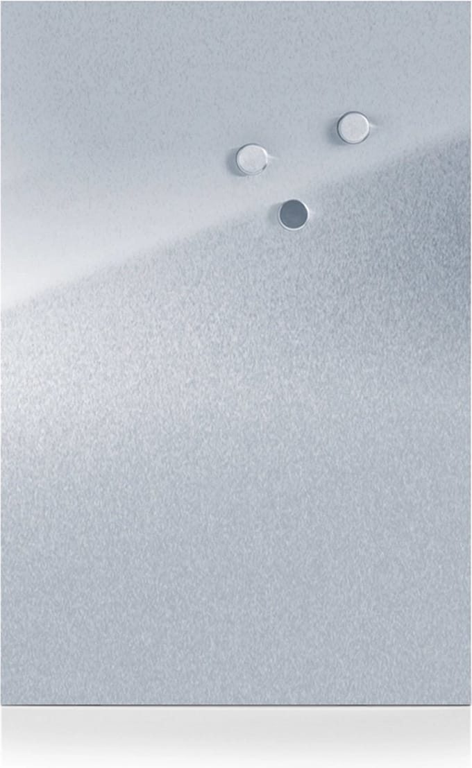 Zeller magneetbord metaal present - Zilver - Magnetisch