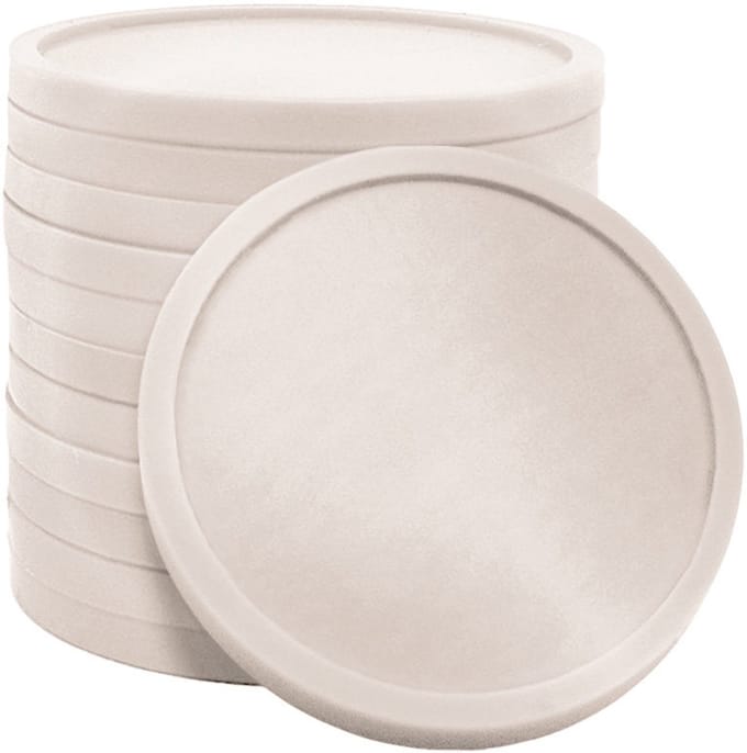 CombiCraft Blanco plastic munten parelmoer 29mm - per 100 stuks
