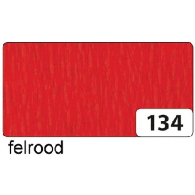 Crêpepapier folia 50x250cm 10vel 134 vuurrood