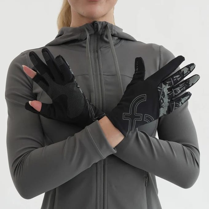 Flipbelt - Mid Weight Running Glove - Hardloop Handschoen - Zwart - M