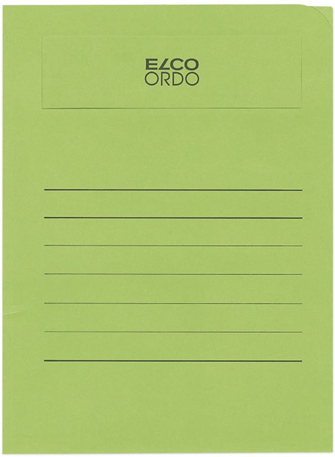 Elco Volumino L-map met venster A4 50 stuks 231 x 313 mm diepgroen