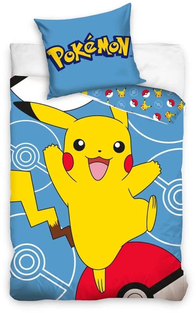 Pikachu Dekbedovertrek happy - 140 x 200 cm - 70 x 90 cm
