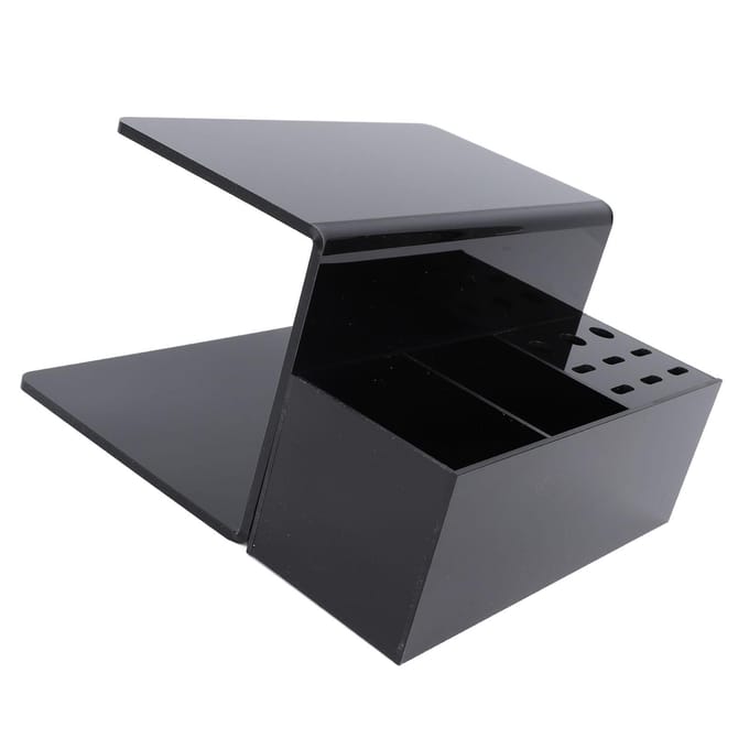 Support d'extension de cils en acrylique, support pour coussin de greffe de cils noir