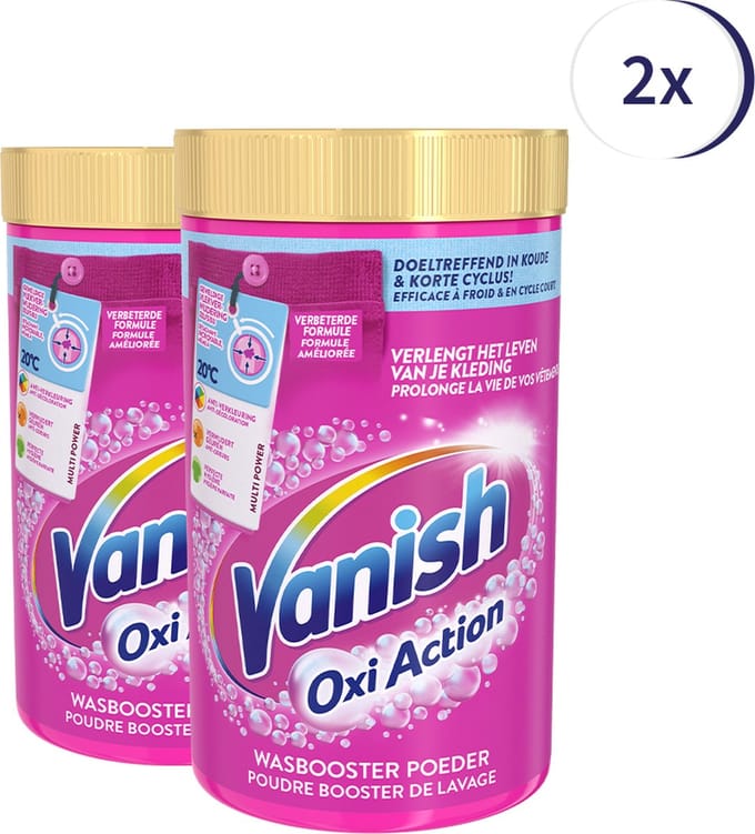 Vanish - Vanish Oxi Action Wasbooster Poeder 1.5 kg x2 - Default