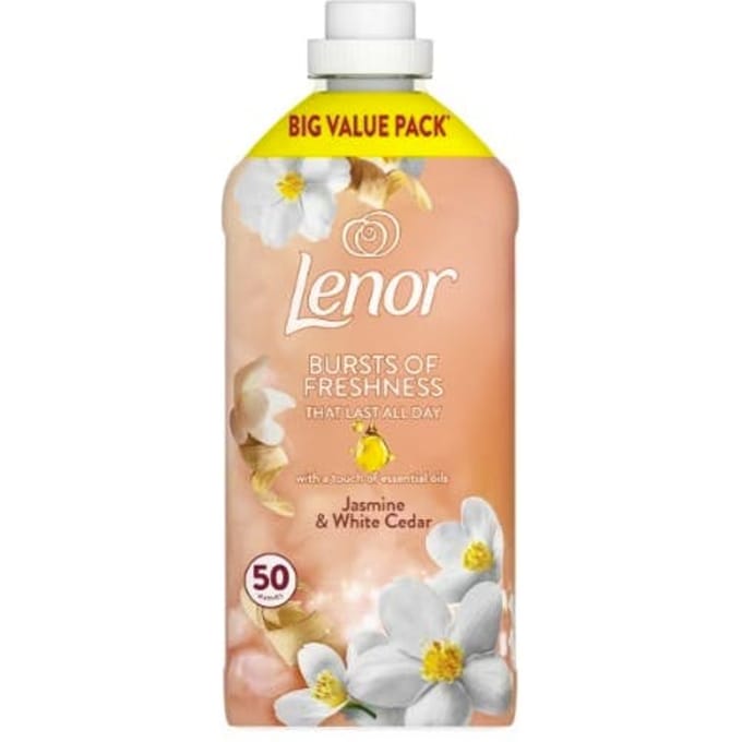 Lenor Fabric Conditioner 50 Wash Jasmine And White Cedar 1650 ml