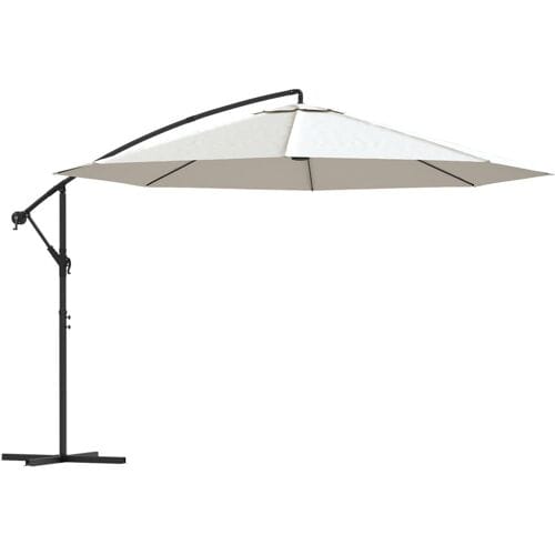 vidaXL - Zweefparasol - 3,5 - m - zandwit