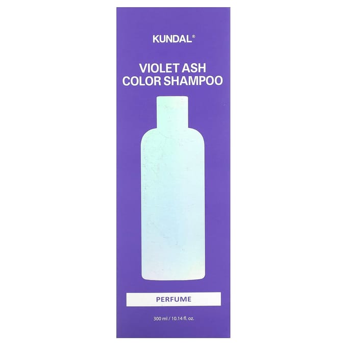Kundal, Violet Ash Color Shampoo, Pear & Freesia, 10.14 fl oz (300 ml) black