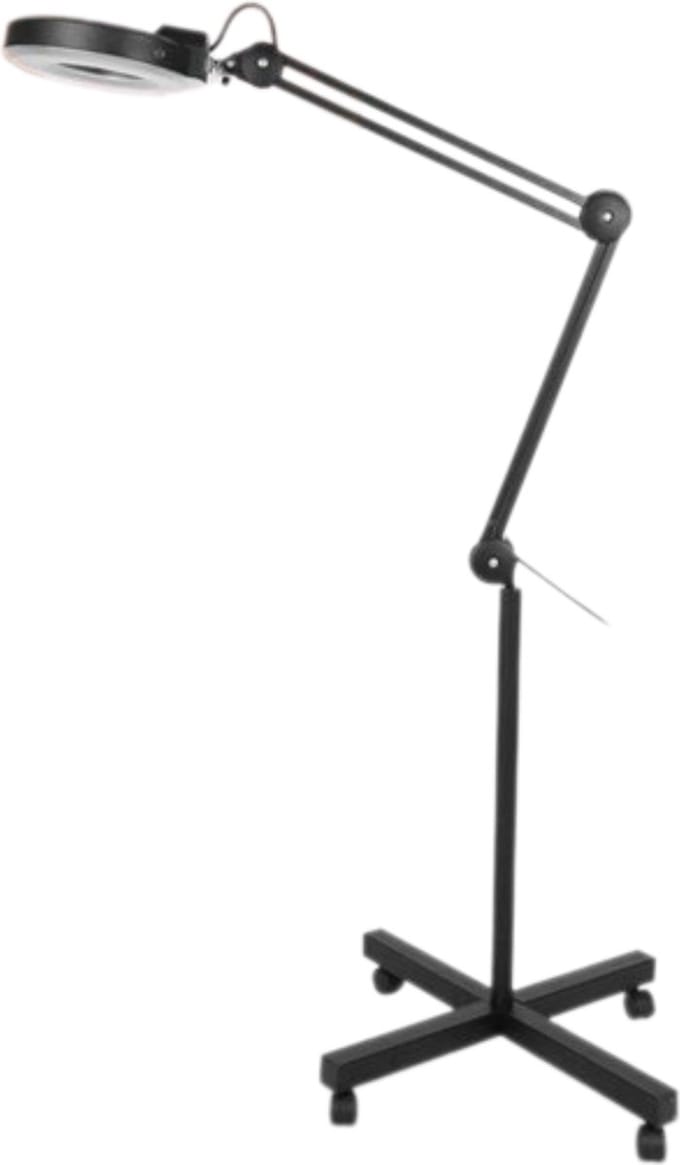 Vloer Loeplamp - Met Verlichting en Flexibele Standaard