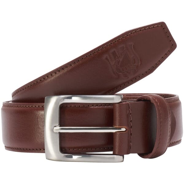 Jan Vanderstorm herren Leren Riem - 155 - bruin - Plus Size