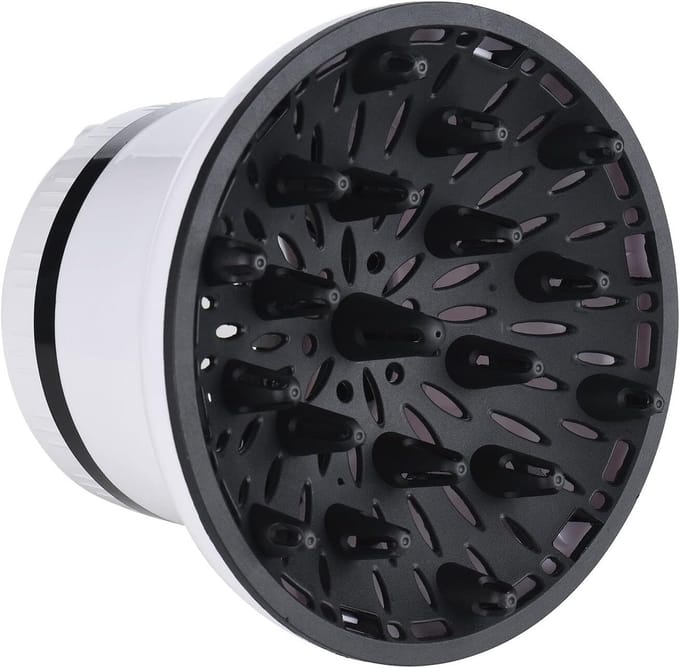 Haar Diffuser - Krullen Creator - Natuurlijk Haar - Verstelbare Pasvorm - 4.3-8cm Mondstuk - Wit