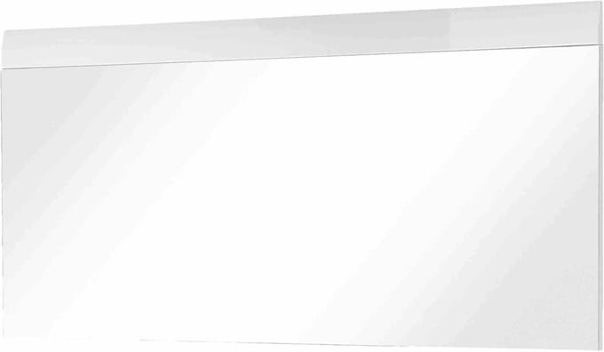 Spiegel Bologna Wit - MDF - Rechthoek - Breedte 134 cm - Hoogte 63 cm - Diepte 3 cm