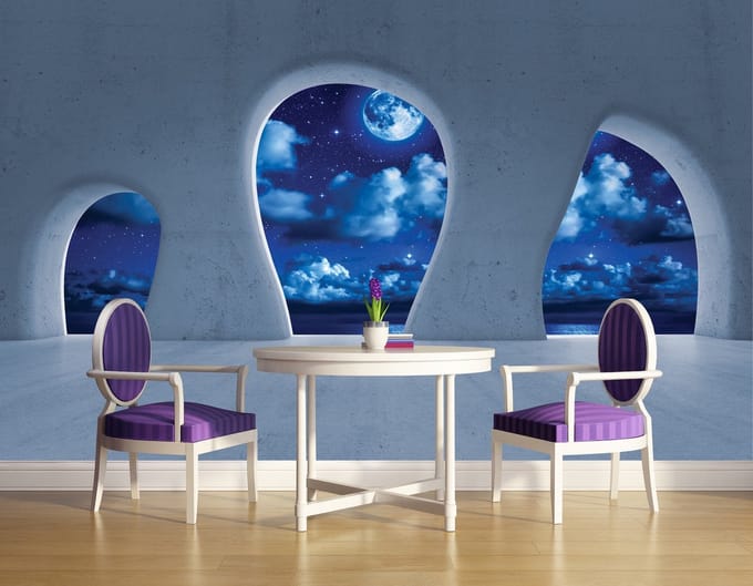 Poster | Blauw | 104 x 70,5 cm