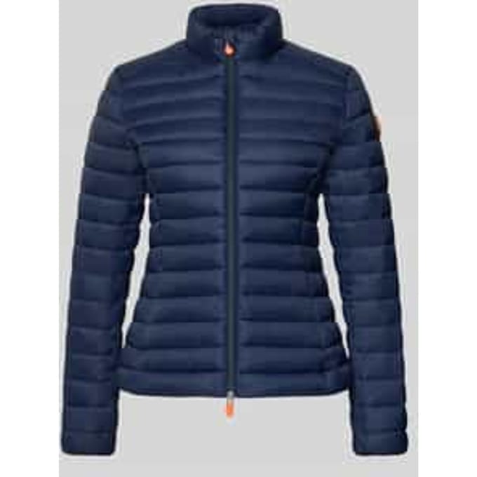 Slim fit gewatteerd jack met gevoerde opstaande kraag model 'Carly'