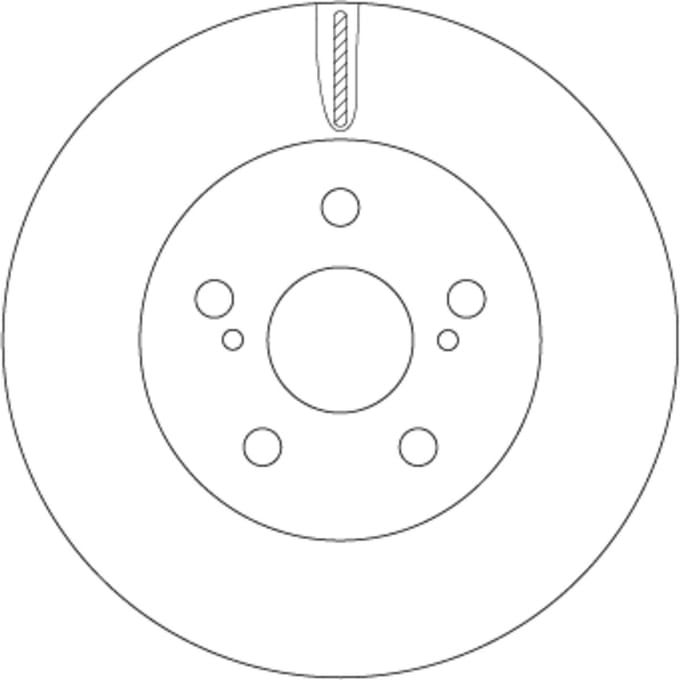 Remschijf TRW DF6734, 1 stuk