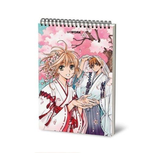 Artwork schetsboek manga, 24 x 33 cm, bloesem