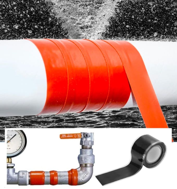 Vulkaniserende tape 3 meter Zwart / Waterbestendig Leak-stop / HaverCo