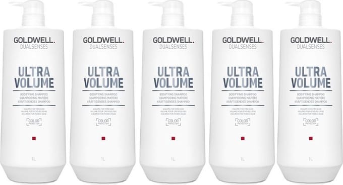 5x Goldwell Dualsenses Ultra Volume Bodifying Shampoo 1000ml