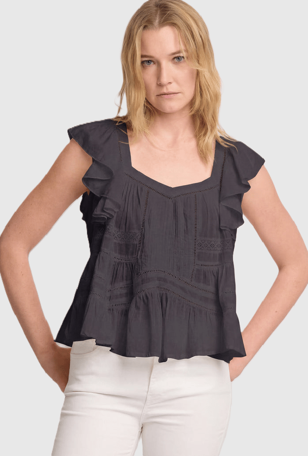 blauw zwart vrouw