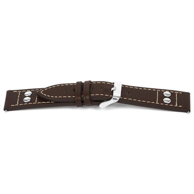 Horlogeband I365 Pilots Bruin 24x22mm