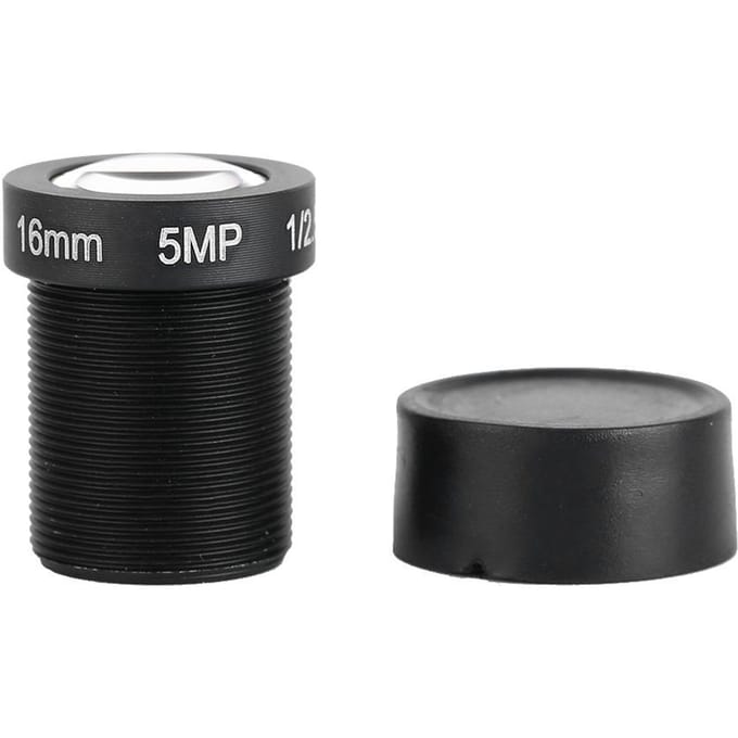 5MP 16mm HD Enkele Prime Lens Vervangend Accessoire voor Camera black