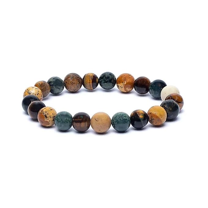 Armband Kambaba Jaspis – Tijgeroog – Picture Jaspis – Elastisch – Kralen 8 mm