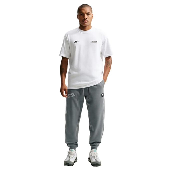 Nike fleece Broeken Heren - Grijs - Maat XL - Katoen Jersey