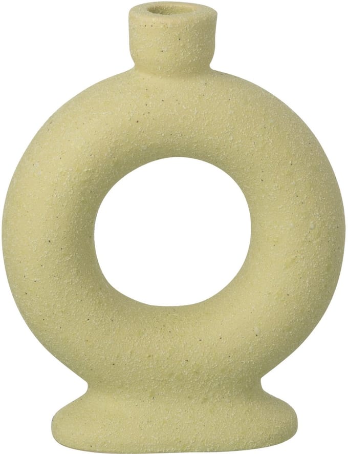 J-Line vaas Soliflore 1 Ring - steengoed - muntgroen - small