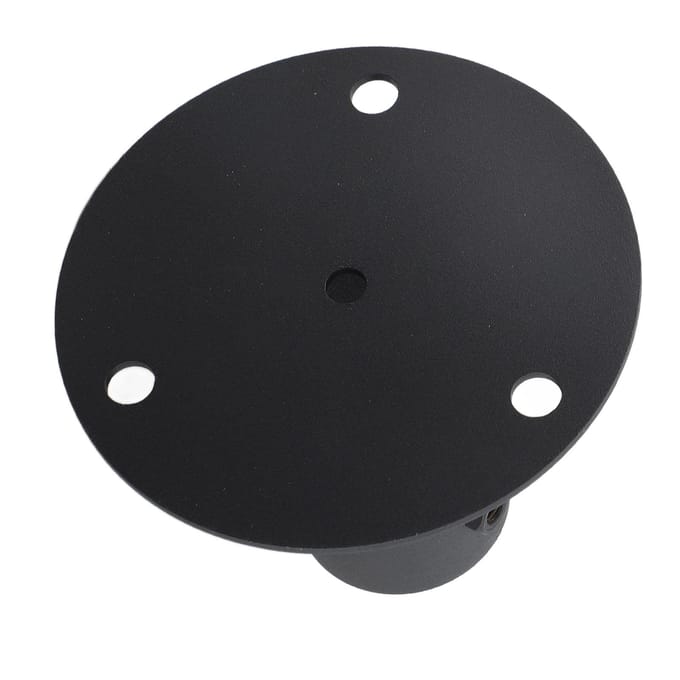 Kettinghek Paal Vloerflens Basisflens Zware Massieve Hekpaal Betonmontage voor Vasthouden 52mm black
