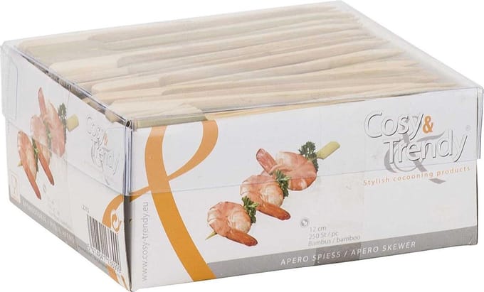 Cosy & Trendy Bamboe Prikker Peddel - 12cm (250 Stuks)