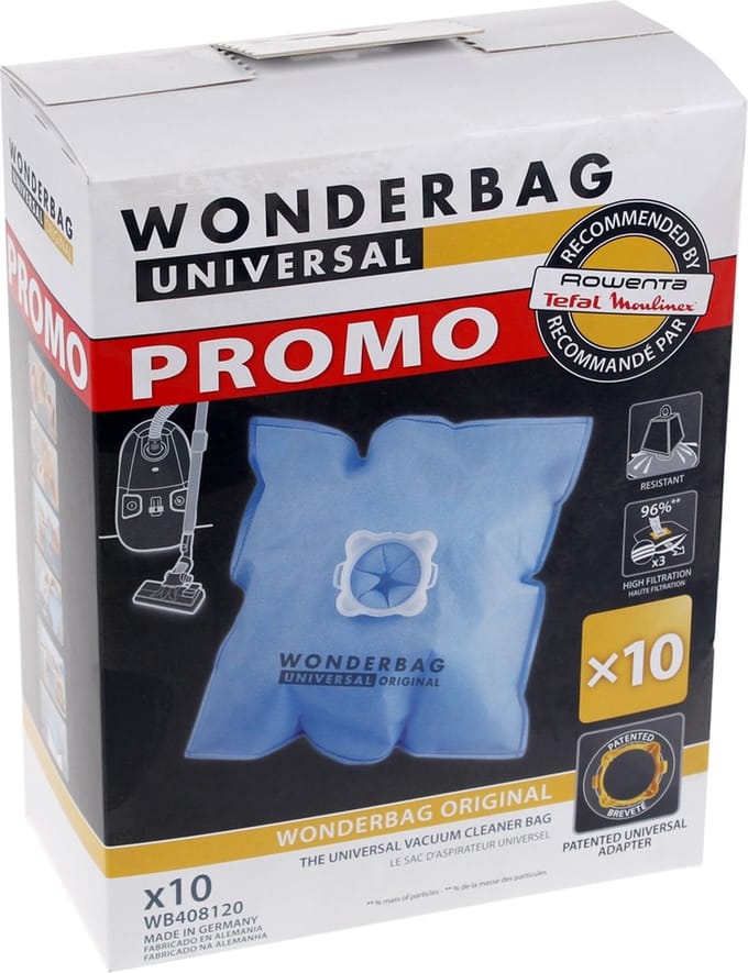 Rowenta- DOOS VAN 10 WONDERBAG ORIGINAL + RING - WB408120