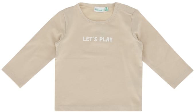Babylook T-Shirt Let's Play - Maat 62 - Oyster Gray