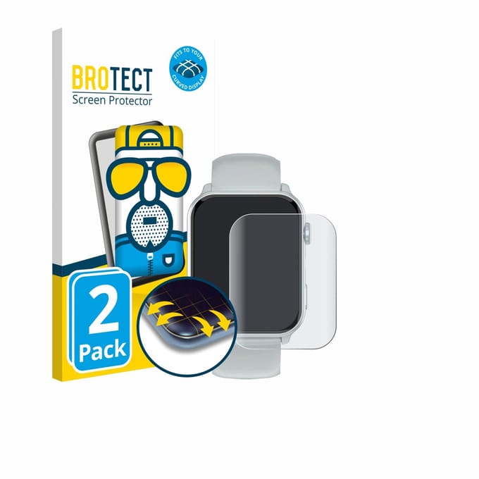BROTECT - Screenprotector voor Blackview R30 Max - Folie Beschermfolie matte volledig dekking 2 Stuks