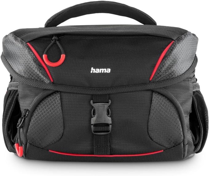 Hama cameratas phoenix 135 zwart rood modern