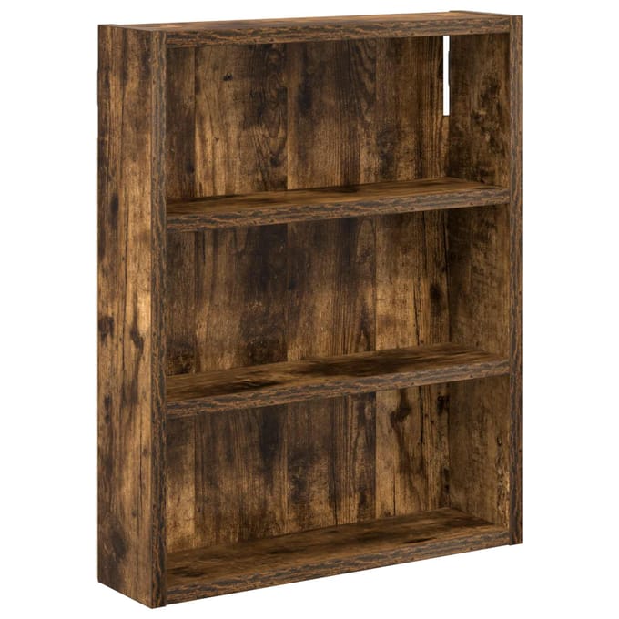 vidaXL - Badkamer - wandkast - Gerookte - Eik - 40 - x - 10 - x - 50 - cm